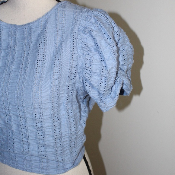 Free People, StarStruck Puff Sleeve Crop Tee - Picture 7 of 12